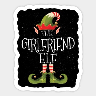 GIRLFRIEND Elf Family Matching Christmas Group Funny Gift Sticker